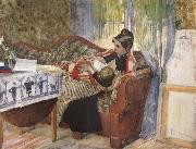 Carl Larsson A Mother-s Thoughts oil on canvas